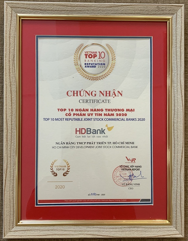 HDBank - Top 5 Ngân hàng thương mại tư nhân uy tín năm 2020