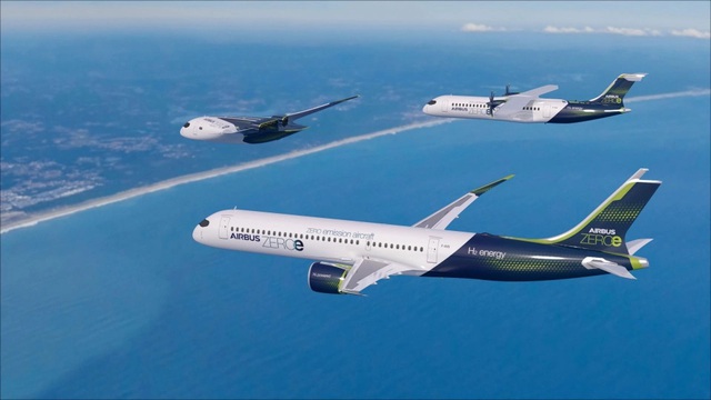 Airbus công bố kế hoạch sản xuất máy bay phát thải bằng 0