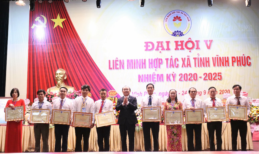 Đại hội Liên minh HTX tỉnh Vĩnh Phúc khóa V: Tăng cường xúc tiến thương mại, kết nối cung - cầu