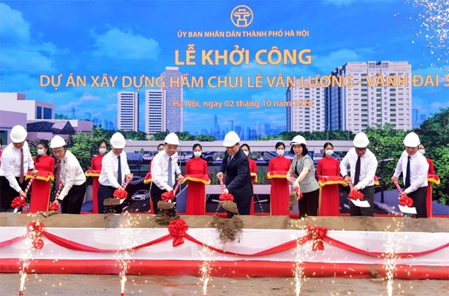 Hà Nội: Khởi công hầm chui nút giao Lê Văn Lương - Vành đai 3