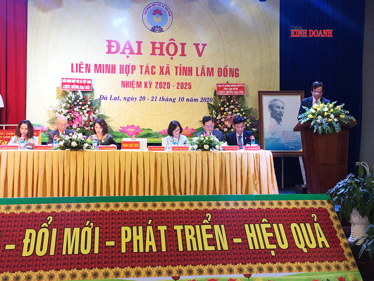 Đại hội V Liên minh HTX tỉnh Lâm Đồng: Đẩy mạnh ứng dụng công nghệ cao cho khu vực KTTT, HTX