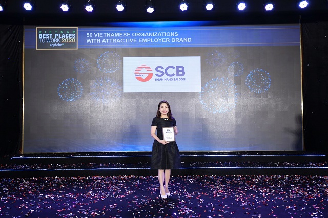 SCB là một trong 10 ngân hàng việt có môi trường làm việc tốt nhất