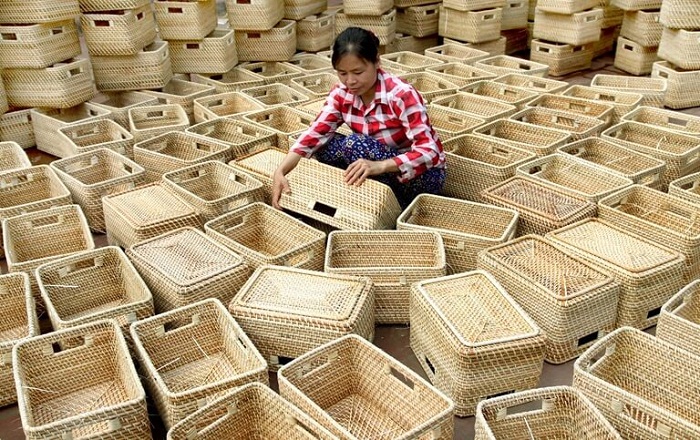 Hóa giải bài toán ô nhiễm trong sản xuất mây tre đan