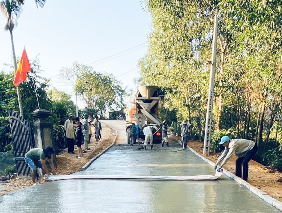 Nền tảng xây dựng nông thôn mới ở Triệu Ái