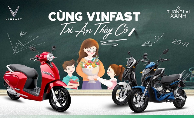 VinFast tặng quà tri ân mừng ngày Nhà giáo Việt Nam