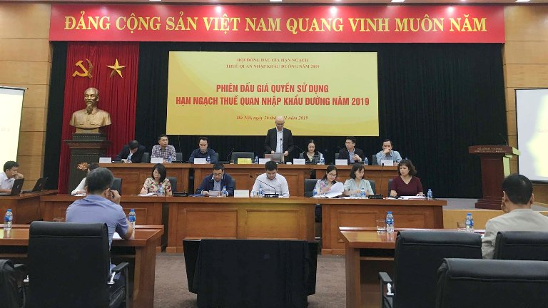 Không tổ chức phiên đấu giá hạn ngạch thuế quan nhập khẩu đường