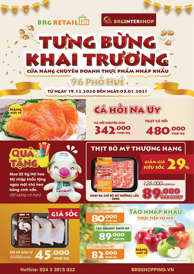 BRG Retail khai trương Brgintershop - cửa hàng chuyên doanh thực phẩm nhập khẩu đầu tiên tại Hà Nội