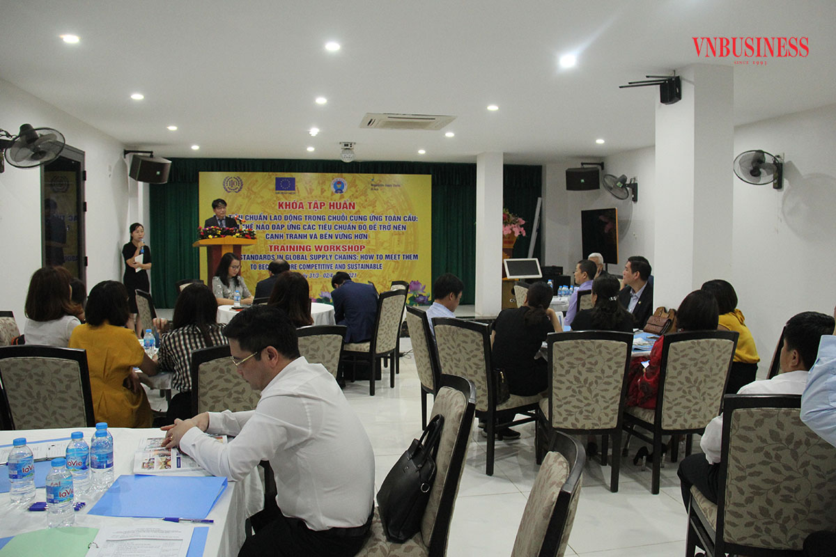 VCA hợp tác với ILO và OECD tập huấn “Các tiêu chuẩn lao động trong chuỗi cung ứng toàn cầu”