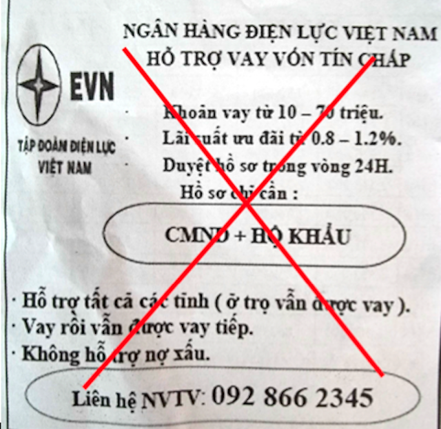 EVN lên tiếng về thông tin hỗ trợ cho vay tín chấp