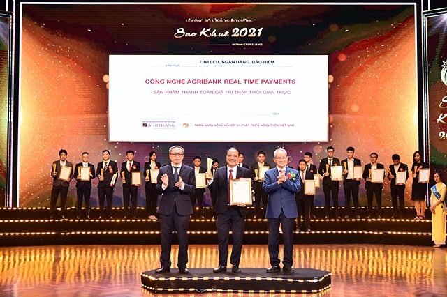 Agribank Realtime Payments đạt Giải thưởng Sao Khuê 2021