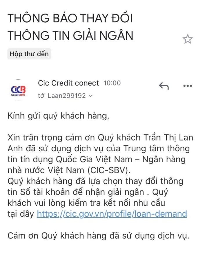 Mạo danh CIC để lừa đảo vay vốn ưu đãi và xoá nợ xấu