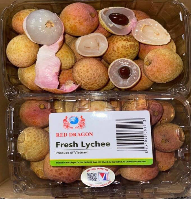 Vải thiều Việt Nam được bán với giá 120.000 đồng/kg tại Singapore