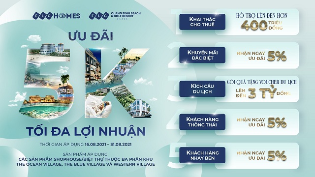 Đại dự án FLC Quảng Bình tung ưu đãi 5K, tối đa lợi nhuận cho nhà đầu tư