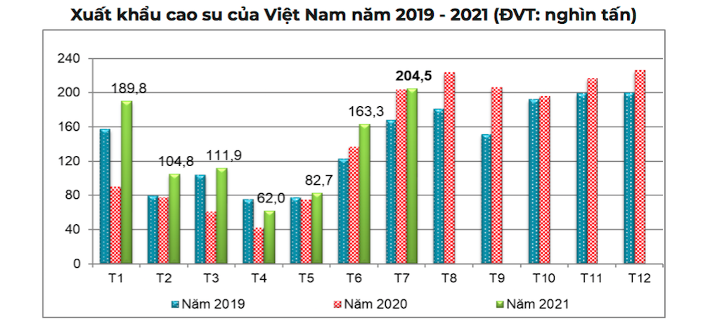 Xuất khẩu cao su suy giảm vì dịch COVID-19