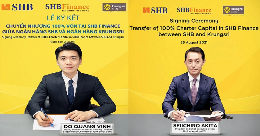 SHB sẽ chuyển nhượng 100% vốn tại SHB Finance cho Krungsri - thành viên chiến lược thuộc Tập đoàn MUFG