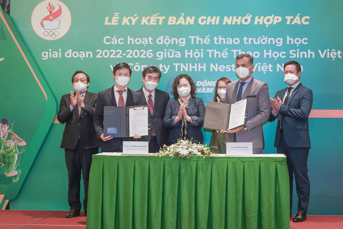 Nestlé Việt Nam hợp tác thúc đẩy các hoạt động thể thao trường học giai đoạn 2022-2026