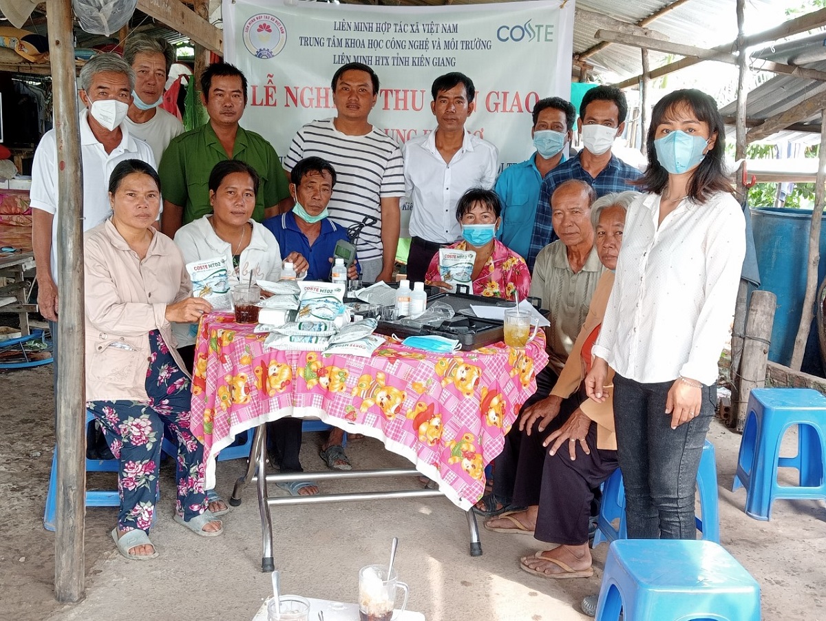 Hỗ trợ hợp tác xã xây dựng mô hình nuôi tôm, cua quảng canh cải tiến