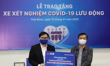 SCB tiếp tục chuỗi hoạt động trao tặng xe xét nghiệm lưu động tại Thái Bình và Thanh Hóa