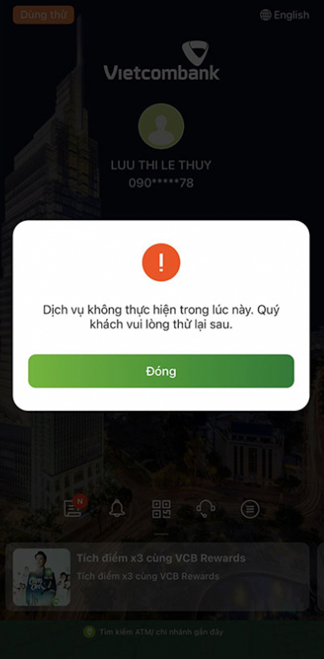 Sát Tết, app ngân hàng lại liên tục... 'đơ'