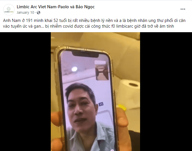 Cảnh báo kinh doanh đa cấp trái phép trên ứng dụng chữa bệnh Limbic Arc hay InfoBoosts