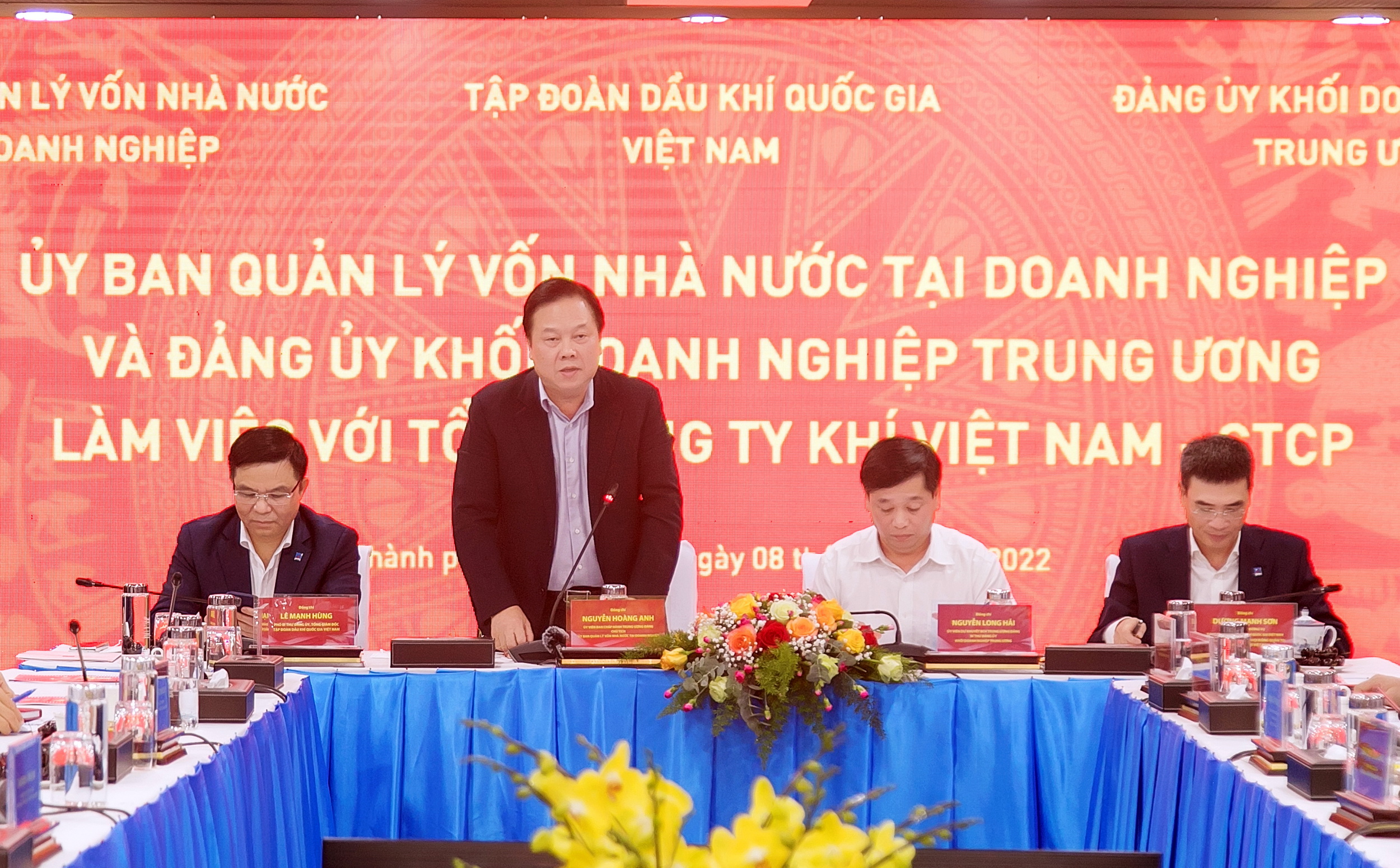 Ủy ban Quản lý vốn Nhà nước tại doanh nghiệp, Đảng ủy Khối Doanh nghiệp Trung ương và Tập đoàn DKVN thăm và làm việc tại PV GAS