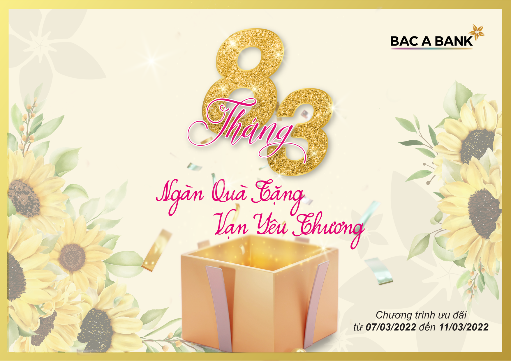 BAC A BANK gửi ngàn quà yêu thương tặng người xây tổ ấm nhân dịp 8/3
