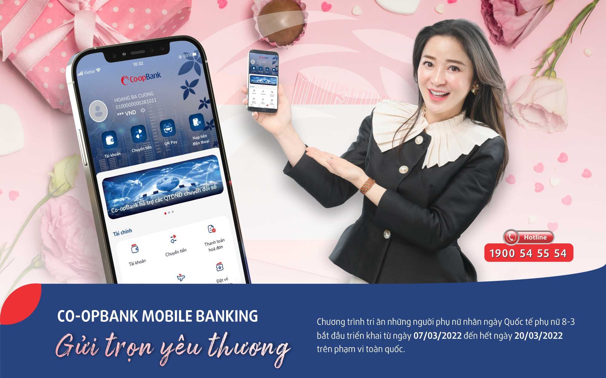 Co-opBank Mobile Banking - Gửi trọn yêu thương
