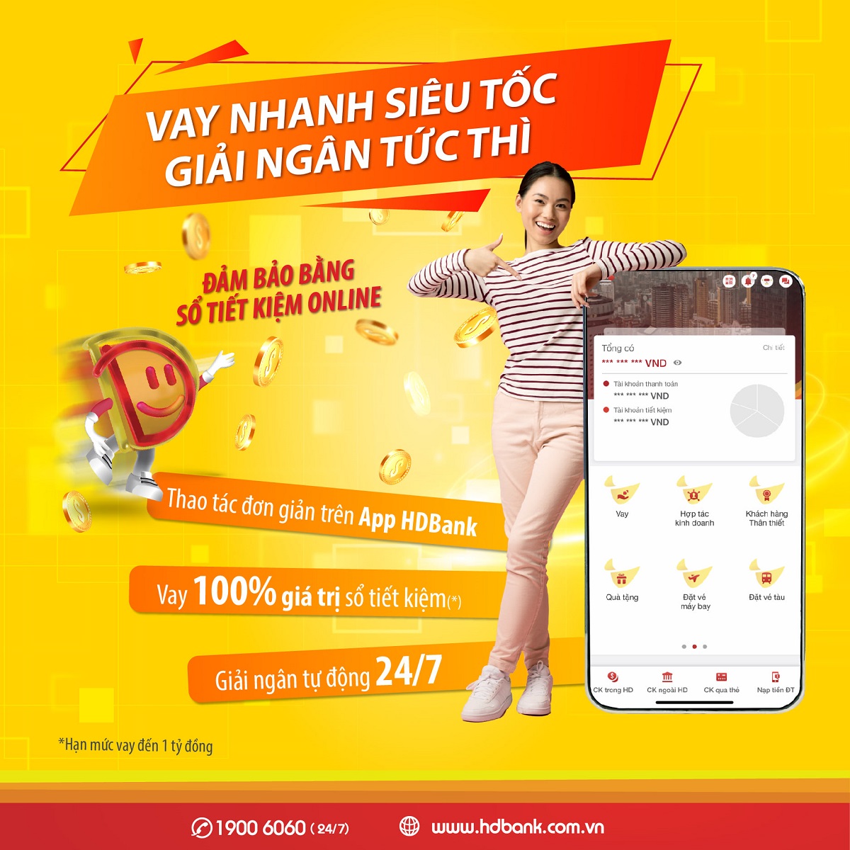 Vay nhanh siêu tốc, giải ngân tức thì với App HDBank