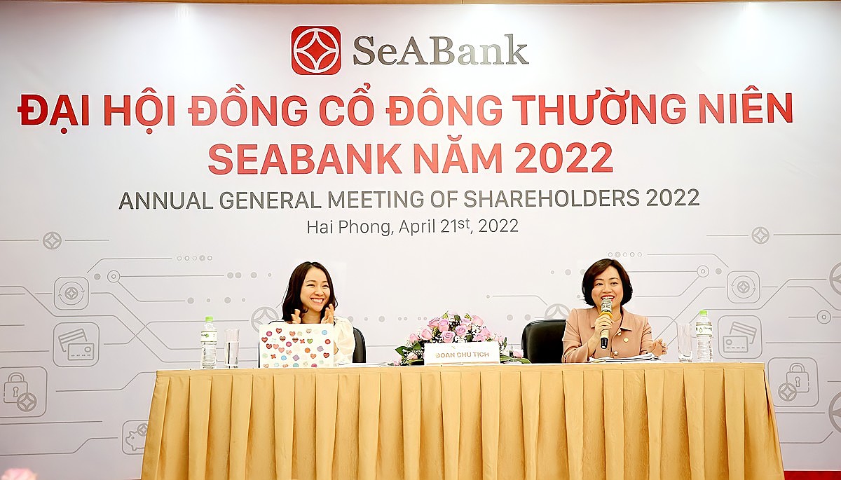 ĐHĐCĐ 2022: SeABank thông qua tăng vốn điều lệ lên 22.690 tỷ đồng và 4.866,6 tỷ đồng lợi nhuận