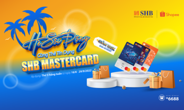 Giảm ngay 100.000 VND khi thanh toán bằng thẻ tín dụng SHB Mastercard tại Shopee