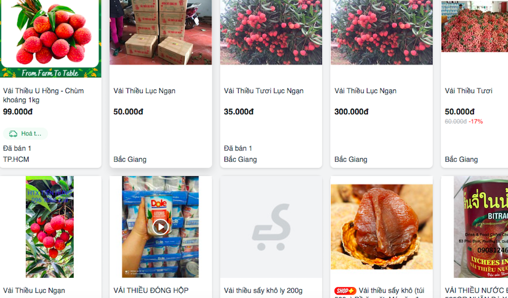Nông sản đắt hàng trên kênh online