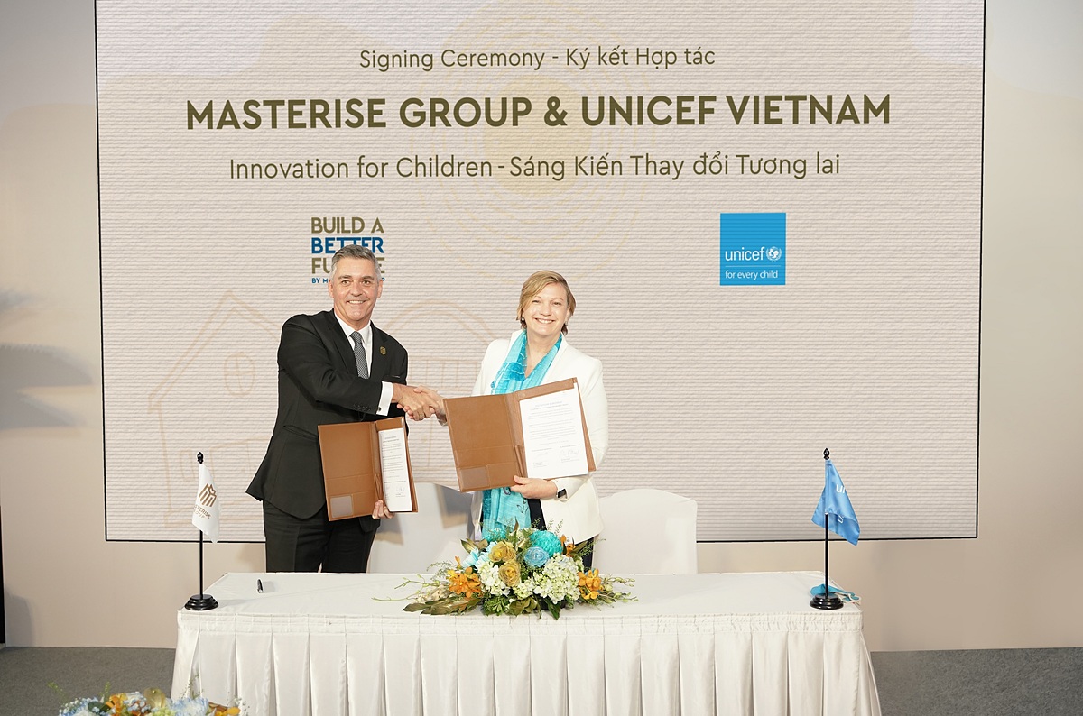 'Sáng kiến thay đổi tương lai' cho 34.700 trẻ em Việt Nam của Masterise Group và UNICEF