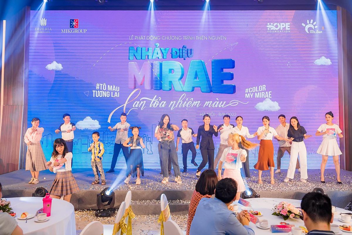 Khởi động chương trình từ thiện “Nhảy điệu Mirae - Lan tỏa nhiệm màu”