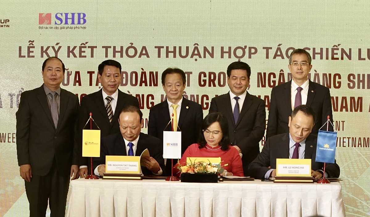 T&T Group, SHB hợp tác chiến lược với Vietnam Airlines và Đường Sắt Việt Nam