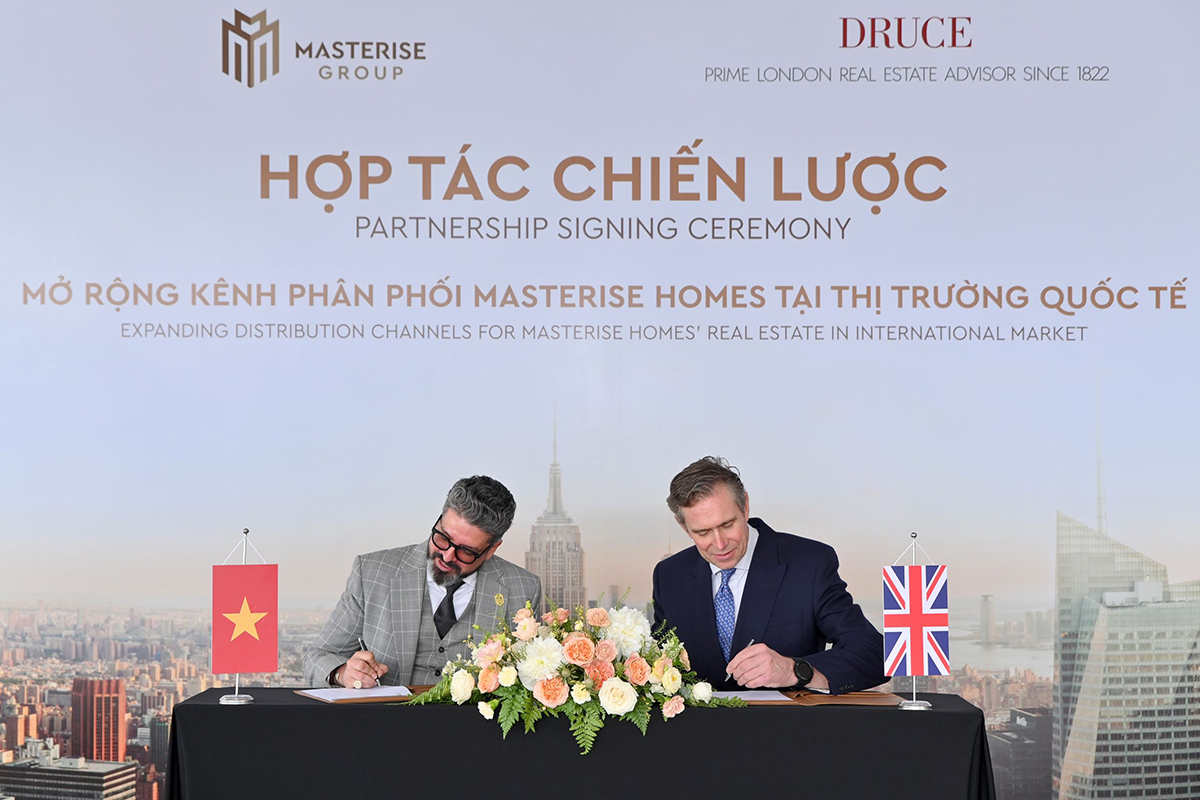 Masterise Group hợp tác với Druce phân phối Bất động sản Việt Nam ở thị trường quốc tế