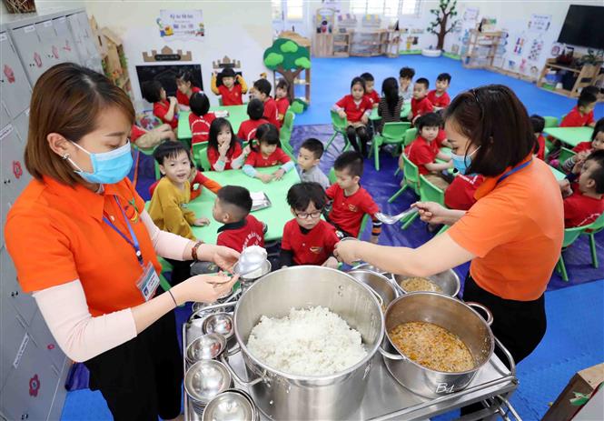 Đảm bảo an toàn thực phẩm bữa ăn bán trú cho học sinh