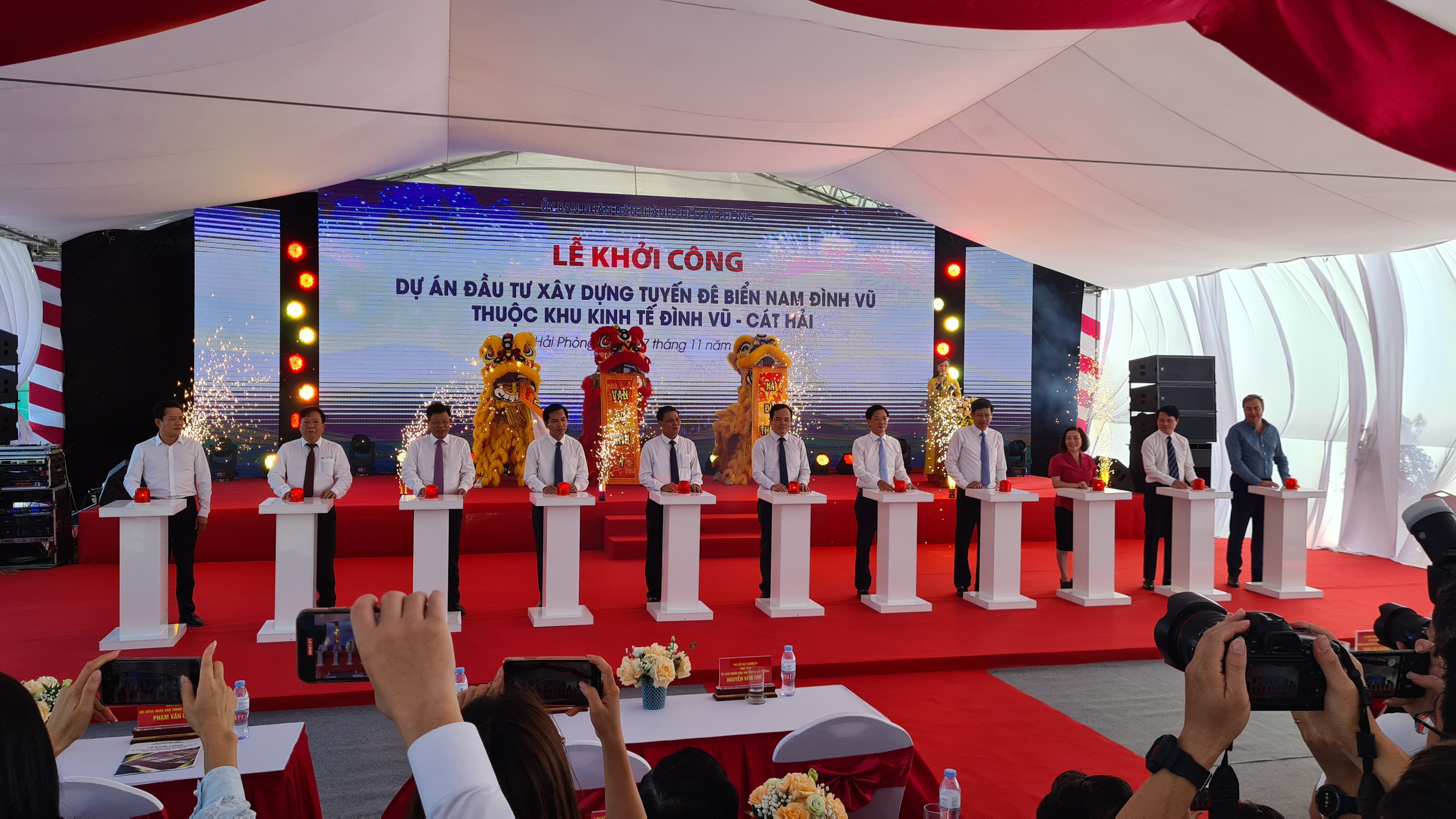 Hải Phòng: Khởi công xây dựng gần 12,8 km đê biển để tăng thu hút đầu tư