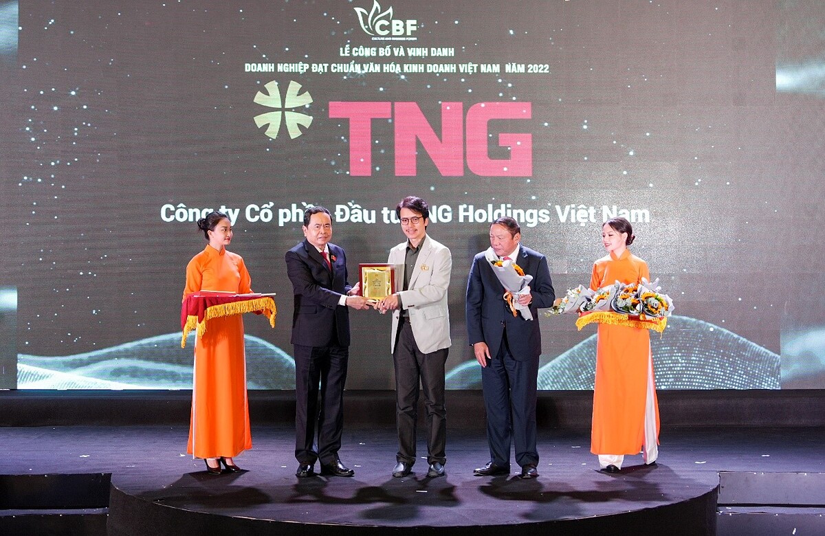 TNG Holdings Vietnam đạt chuẩn văn hóa kinh doanh Việt Nam