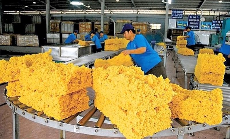 Kim ngạch xuất khẩu và nhập khẩu cao su cùng ở mức 2,93 tỷ USD