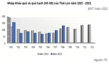 Bất ngờ Việt Nam là thị trường lớn thứ 2 cung cấp trái cây cho Thái Lan