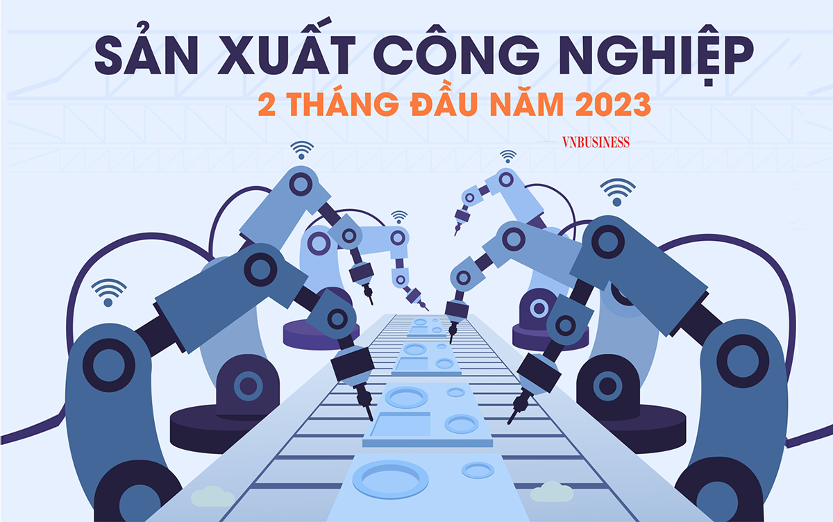 Sản xuất công nghiệp 2 tháng đầu năm giảm hơn 6%