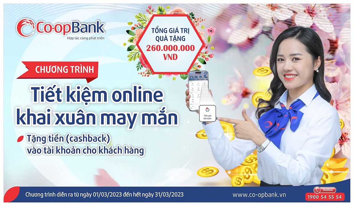 Co-opBank tưng bừng triển khai chương trình “Tiết kiệm Online, khai xuân may mắn”