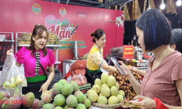 Chợ nông sản Sơn La ở Thủ đô 'đắt hàng như tôm tươi'