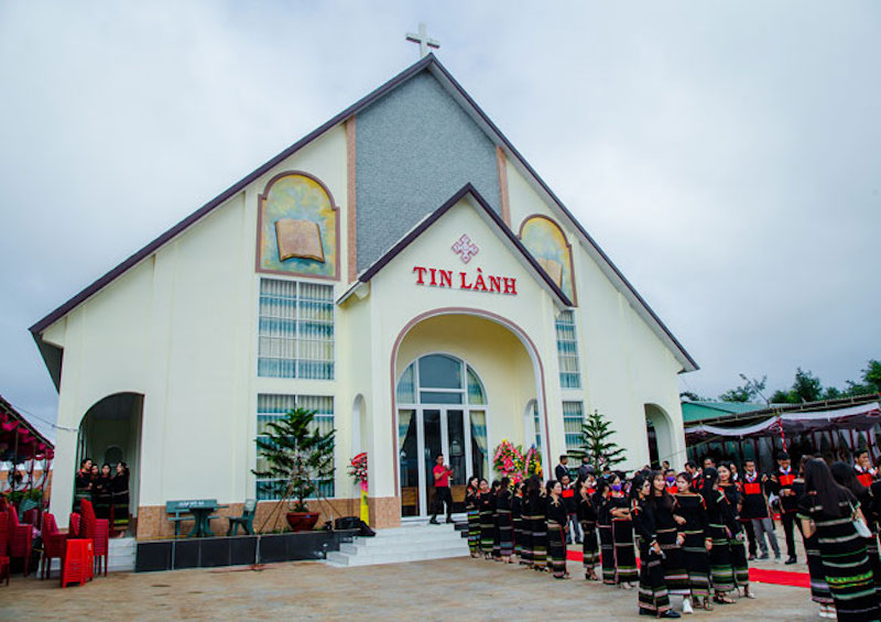 Các tín hữu Tin lành ở Cư M'gar một lòng kính Chúa, yêu nước