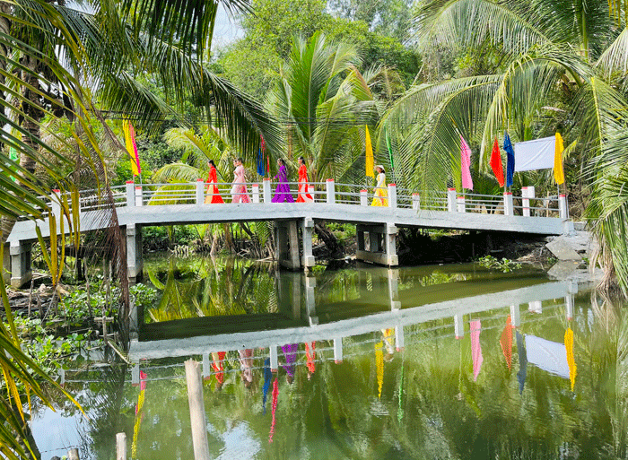 Tăng ni, phật tử sát cánh xây dựng vùng quê Tân Phước thêm tươi đẹp