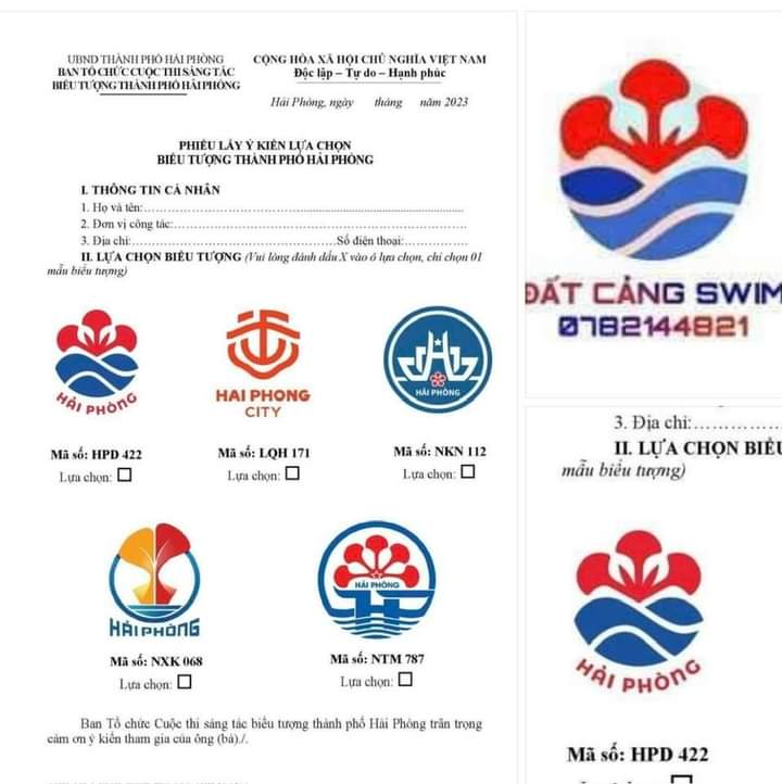 Sở Văn hóa và Thể thao Hải Phòng phản hồi về việc một đơn vị dạy bơi sử dụng logo trùng với mẫu dự thi biểu tượng của thành phố