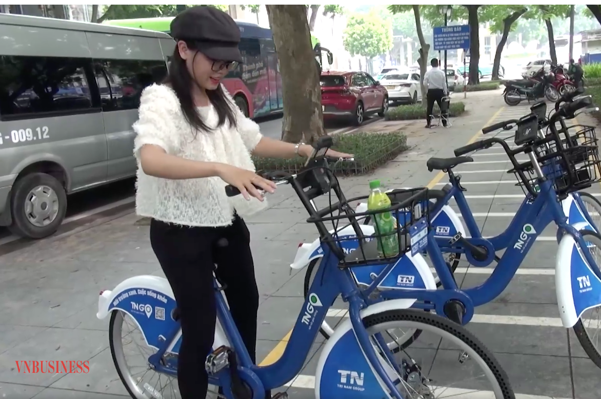 Xe đạp công cộng ở Hà Nội trước bài toán cạnh tranh hút người dùng