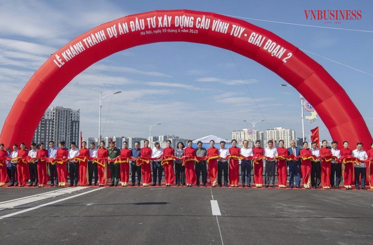 Hà Nội chính thức thông xe cầu Vĩnh Tuy giai đoạn 2