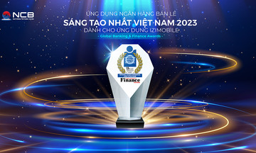 NCB iziMobile lần thứ hai được trao giải &quot;Ứng dụng Ngân hàng bán lẻ sáng tạo nhất Việt Nam&quot;