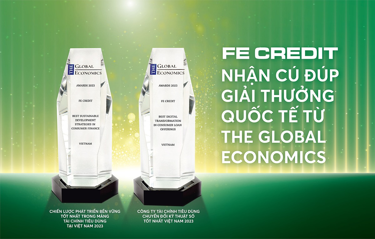 FE CREDIT nhận giải thưởng quốc tế về chuyển đổi số và chiến lược phát triển bền vững